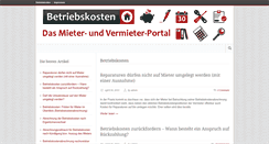 Desktop Screenshot of betriebskosten.com